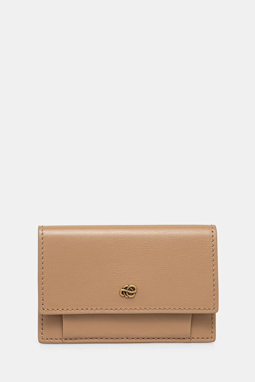 By Malene Birger portofel de piele femei, culoarea bej