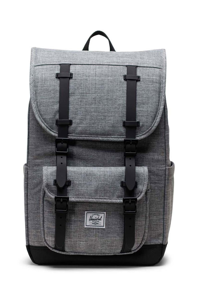 Herschel rucsac Little America™ Mid culoarea gri, mare, cu imprimeu