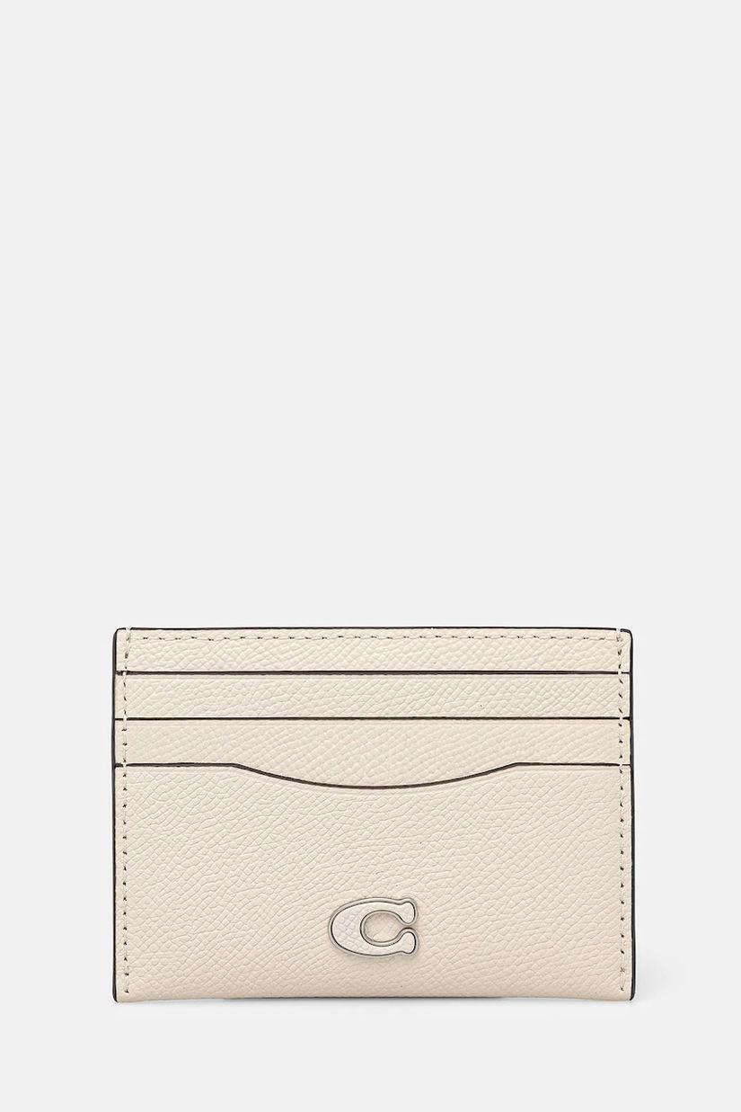 Coach carcasa din piele culoarea bej