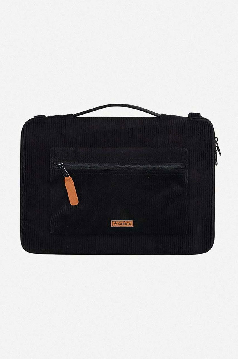 Cabaia husa laptop culoarea negru