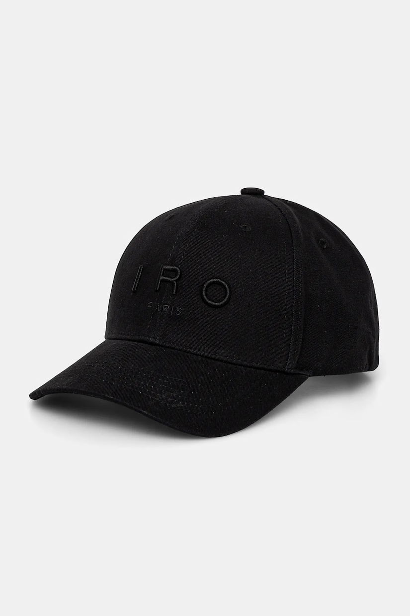 IRO șapcă de baseball din bumbac culoarea negru, cu imprimeu, WF90GREB