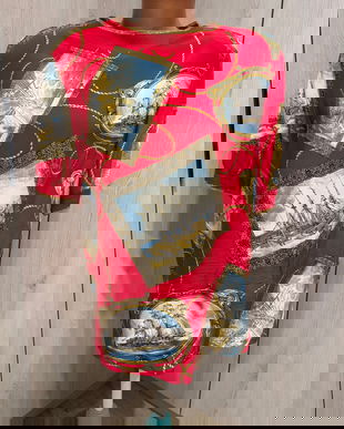 SPLENDIDA BLUZA MISS HARLOW ITALIA MATASE NATURALA MARIME 38 D,42 IT