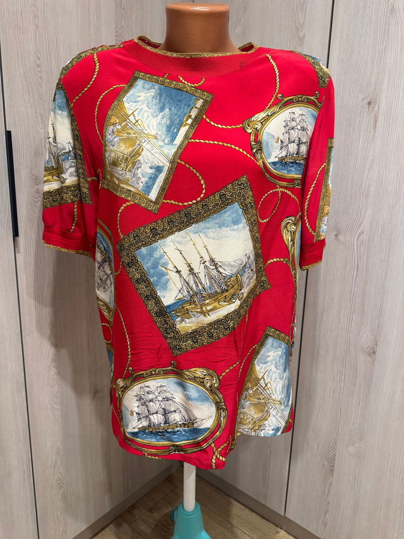 SPLENDIDA BLUZA MISS HARLOW ITALIA MATASE NATURALA MARIME 38 D,42 IT