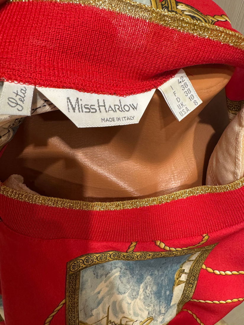 SPLENDIDA BLUZA MISS HARLOW ITALIA MATASE NATURALA MARIME 38 D,42 IT
