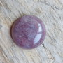 Cabochon cuart strawberry, 25 mm