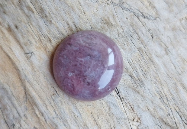 Cabochon cuart strawberry, 25 mm