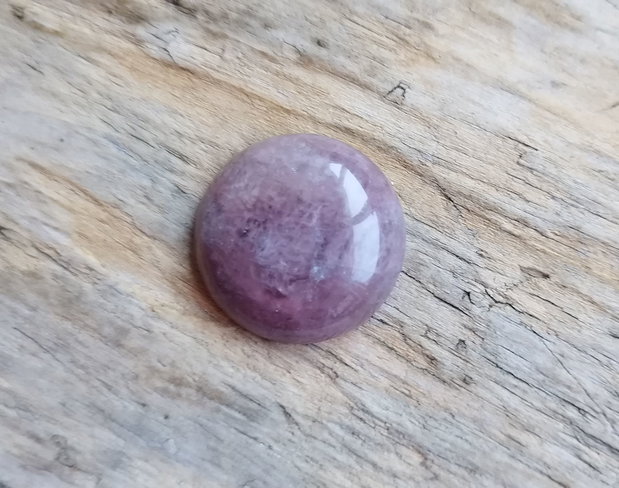 Cabochon cuart strawberry, 25 mm