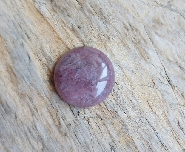 Cabochon cuart strawberry, 25 mm