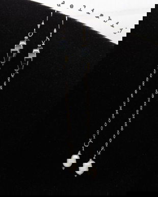 Cercei handmade unicat - hematit si perle (cod1252)