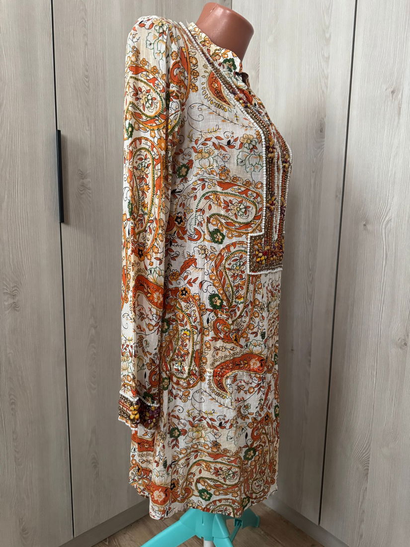 ROCHIE TUNICA CHINTOO COLLECTION ,BRODERIE BOGATA ,UNICAT UMERI 42 CM