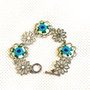 Bratara cu elemente metalice si broderie manual