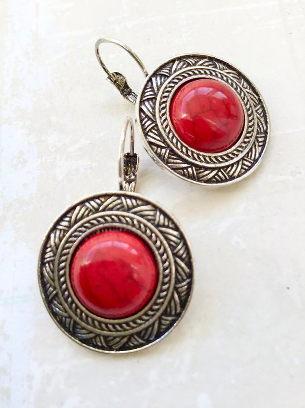 Set vintage bufnita howlit rosu