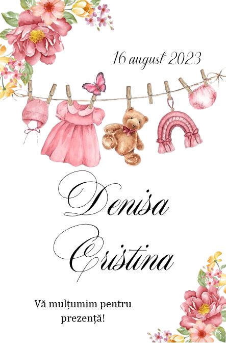 Etichete marturii botez fetite