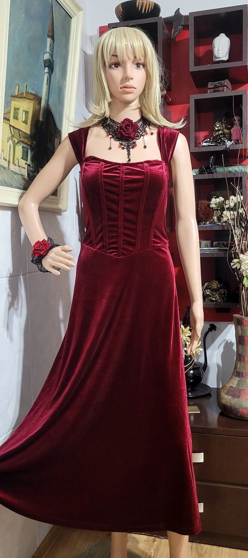 Rochie catifea 42-44