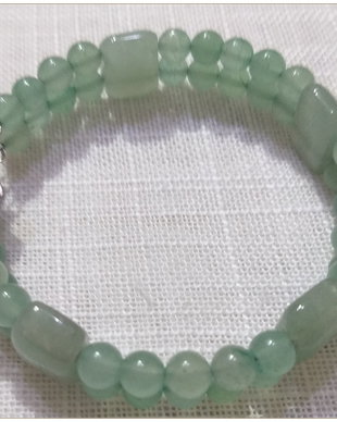BRATARA DUBLA- AVENTURIN VERDE