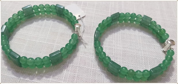 BRATARA DUBLA- JAD VERDE