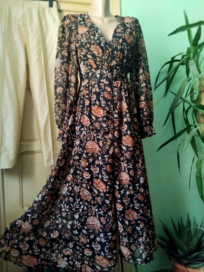 Rochie voal floral