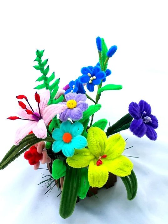 aranjament floral cu flori colorate 48490