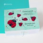 Cutie bijuterii buburuze pictata manual personalizata cu mesaj