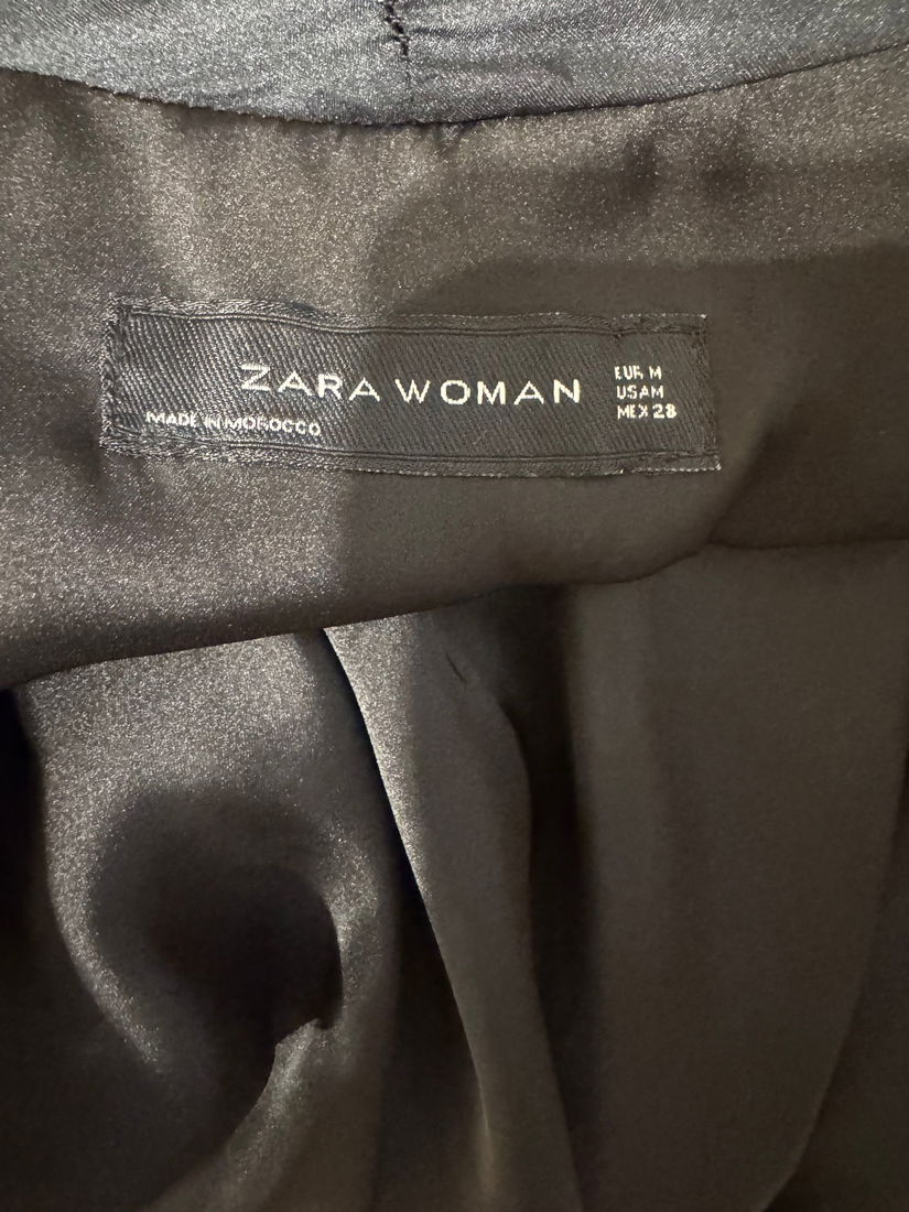 BLAZER ZARA MATASE NATURALA MARIME M