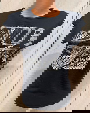 TRICOU ROBERTO CAVALLI-JUST CAVALLI ORIGINAL MARIME 42 ITALIA,CU HOLOGRAMA