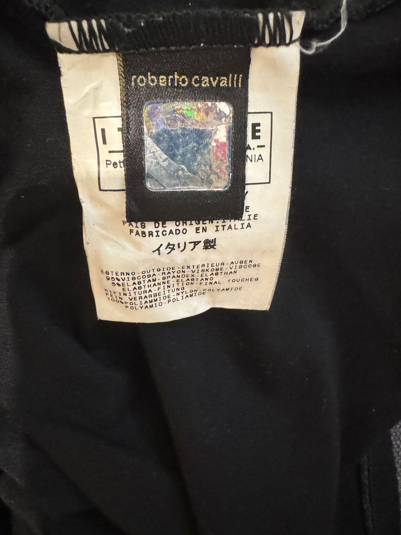 TRICOU ROBERTO CAVALLI-JUST CAVALLI ORIGINAL MARIME 42 ITALIA,CU HOLOGRAMA