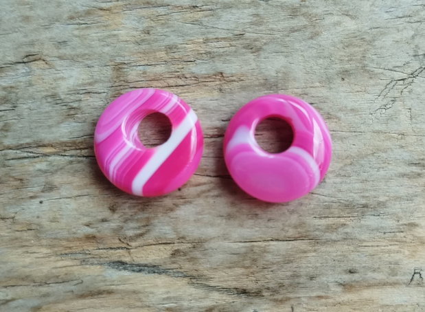 Margele donut, 18 mm (2 buc)