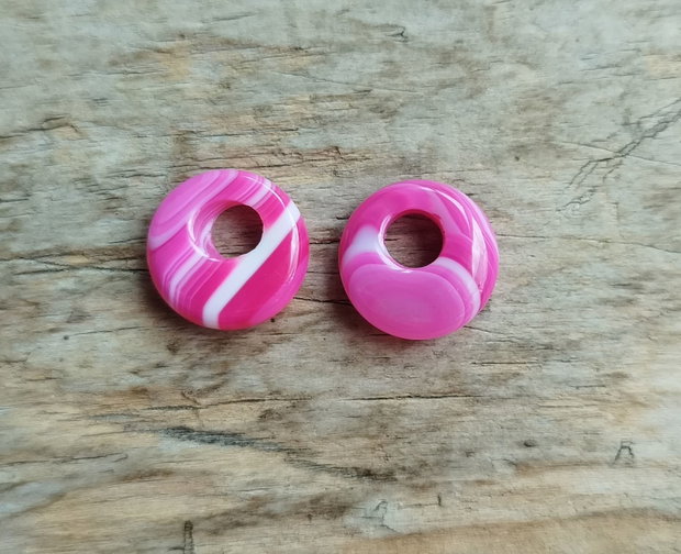 Margele donut, 18 mm (2 buc)