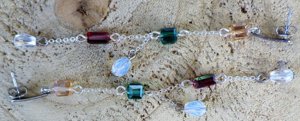 Cercei din cristale tip swarovski