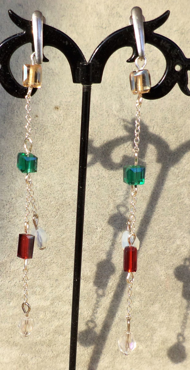 Cercei din cristale tip swarovski
