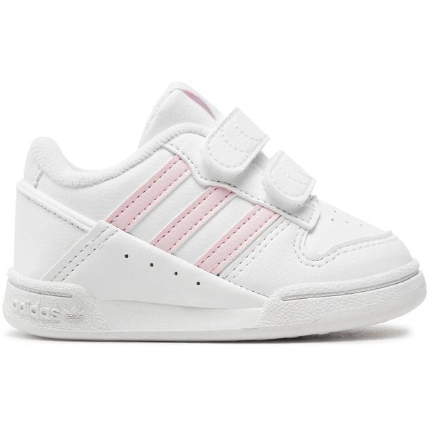 Pantofi sport copii adidas Team Court 2 Str Cf I ID6638, 20, Alb