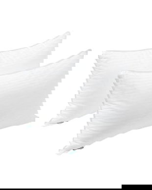 Set de 2 Perne, model dungi, delicate, calitate premium, hipoalergenice, confortabile, volum ajustabil, pentru sustinerea gatului, lavabile, 51 x 66 cm, Alb