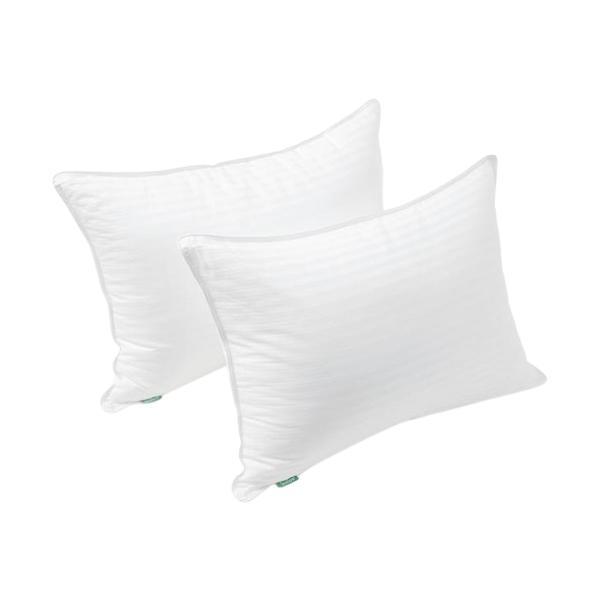 Set de 2 Perne,  model dungi, delicate, calitate premium, hipoalergenice, confortabile, volum ajustabil, pentru sustinerea gatului, lavabile, 51 x 66 cm, Alb