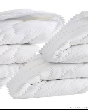 Set Pilote 4 Sezoane, 220 x 240 cm – Confort Perfect pentru Vara si Caldura Ideala pentru Iarna, Formata din 2 Straturi Usoare Usor de Combina, Umplutura 100% Poliester, Husa din Microfibra, Respirabila si Lavabila la Masina