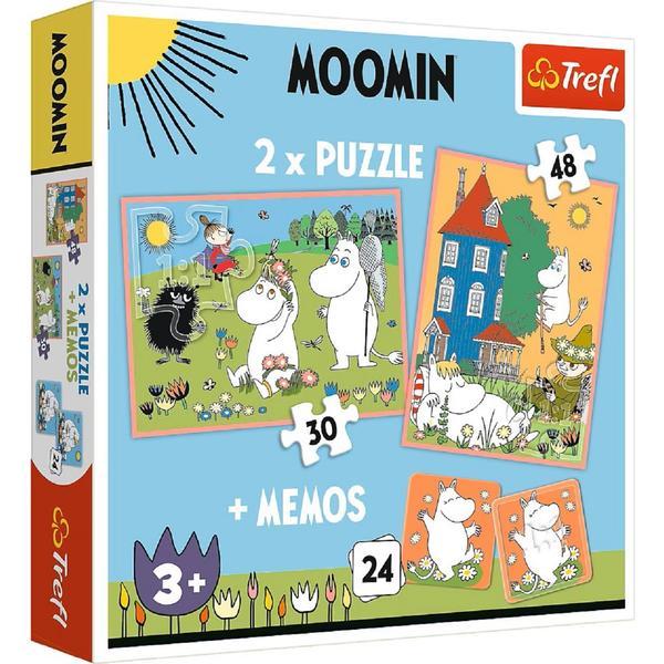Puzzle 2 in 1 + Memos. Moomin