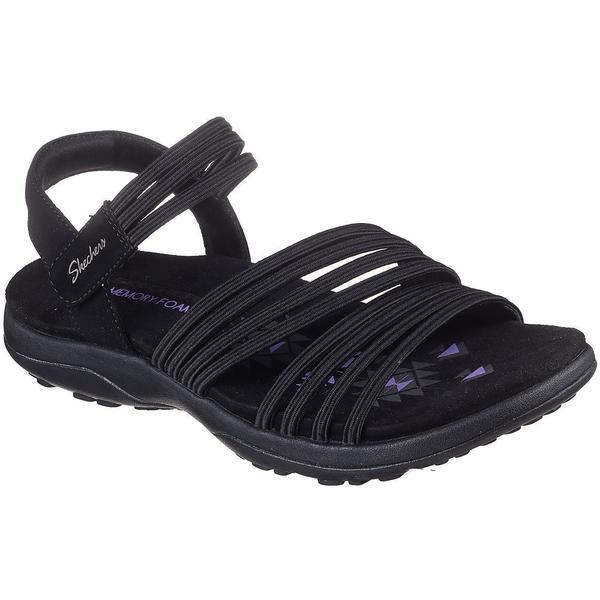 Sandale femei Skechers Reggae Slim - Coffee 163573-BBK, 35, Negru