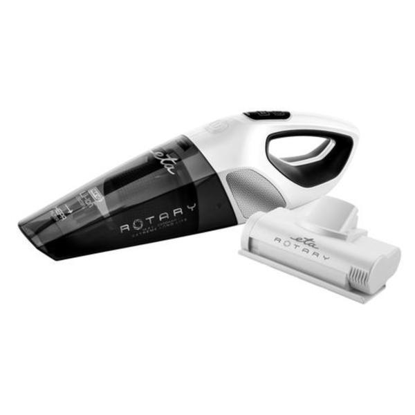 Aspirator de mana ETA Rotary 1425 90000, baterie Li-ion 14,4 V, perie turbo, gri-alb