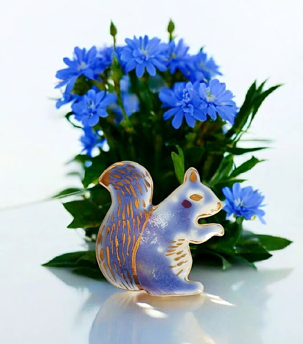 Brosa din portelan - FUNNY ANIMALS
