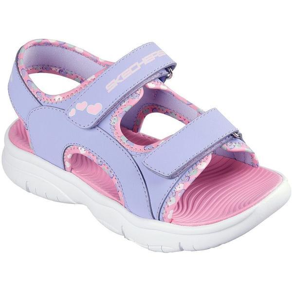 Sandale copii Skechers Flex Splash - Heart 303049L-LVLP, 30, Mov