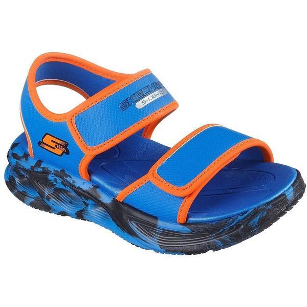 Sandale copii Skechers S Lights-sola Glow S 407032L-BLOR, 31, Albastru