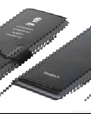 Agenda A5 gri, Piksel, cu buzunar si suport carti de vizita, dictando, profesori, absolvire