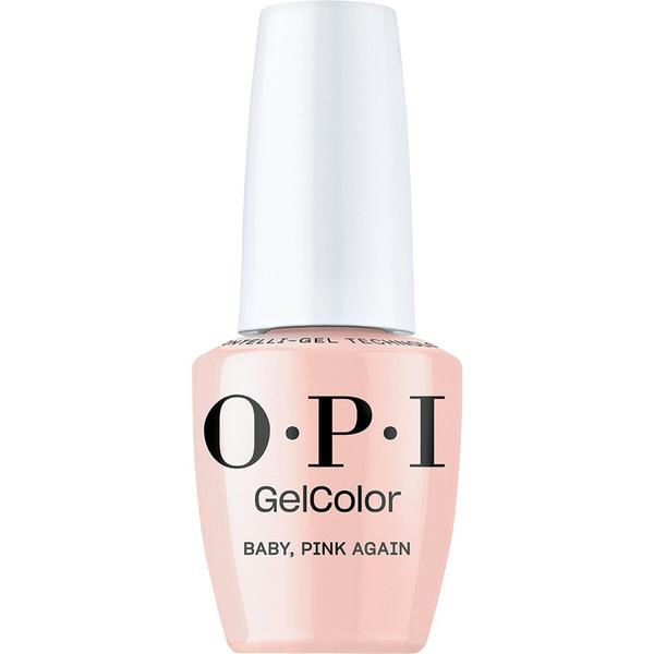 Lac de Unghii Semipermanent Hema-Free - OPI Gel Color, Make &#039;Em Jelly Collection, nuanta Baby Pink Again, 15 ml