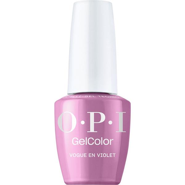 Lac de Unghii Semipermanent Hema-Free - OPI Gel Color, Make &#039;Em Jelly Collection, nuanta Vogue en Violet, 15 ml