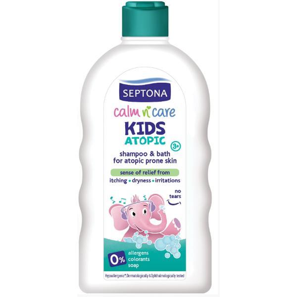 SHORT LIFE - Sampon si Spuma de Baie pentru Piele Atopica pentru Copii - Septona Baby Calm&#039;n&#039;Care Kids Atopic Shampoo&amp;Bath, 200 ml