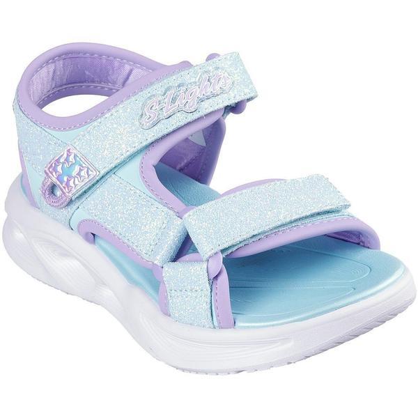 Sandale copii Skechers Sola Glow Sandal 303024L-LBLV, 27, Albastru