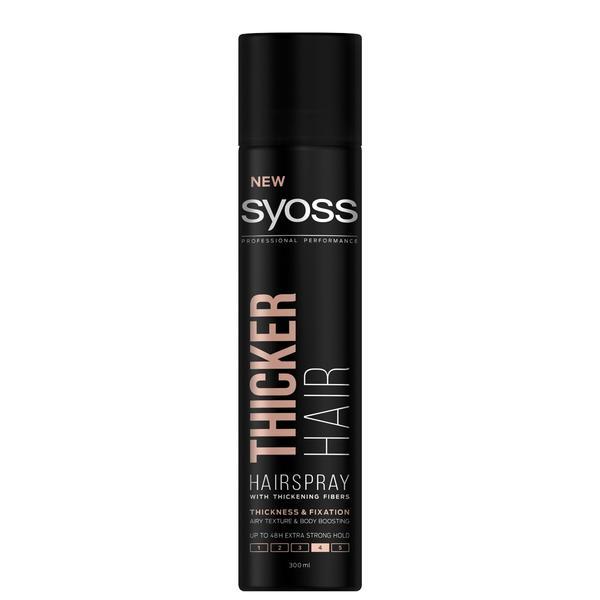SHORT LIFE - Spray Fixativ pentru Densitate - Syoss Professional Performance Thicker Hair Hairspray Thickness &amp; Fixation, 300 ml
