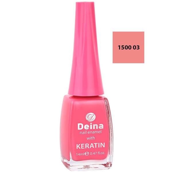 Lac de Unghii cu Cheratina - Deina Nail Enamel with Keratin, nuanta 1500 03, 12 ml