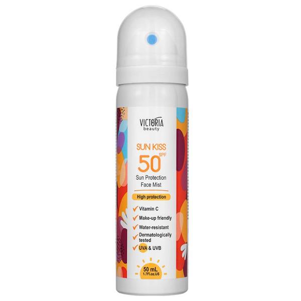 Spray Protectie Solara pentru Fata - Camco, Victoria Beauty Sun Protection Face Mist SPF50 Sun Kiss, 100 ml