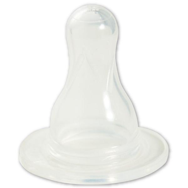 Tetina Silicon Rotunda - Primii Pasi, Curgere Lenta, 0-3 luni, 2 buc/set