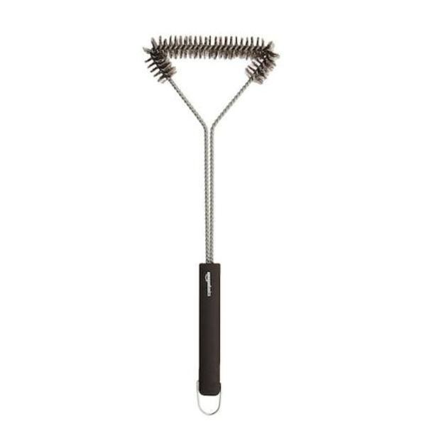 Perie pentru gratar, Amazon Basics, 45 cm, otel inoxidabil, negru